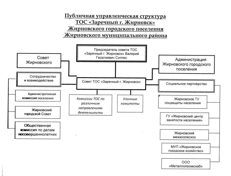 Структура управления в ТОС "Заречный г. Жирновск"